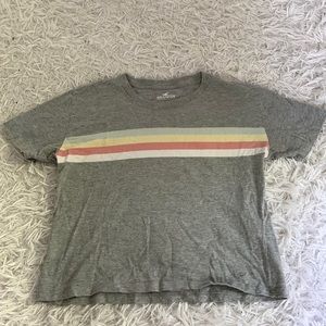 Gray Hollister Crop Top